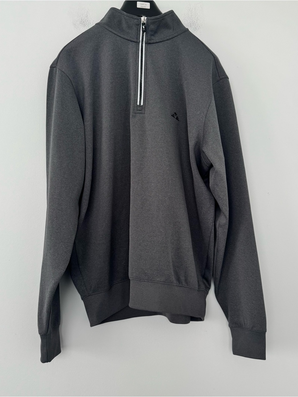 Fairway & Greene F&G Tech Caves 1/4 Zip Pullover Mens L Gray Performance Golf